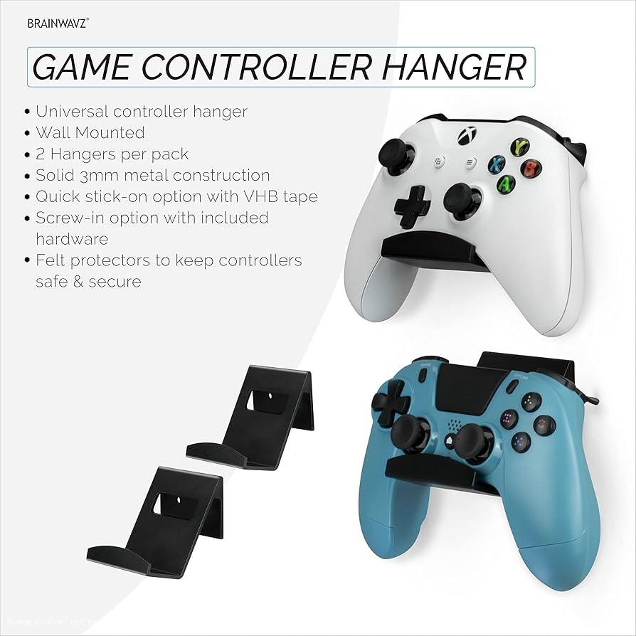 オフィス家具 PREDUCTS Gamepad Hanger & Mount for PS5 PS5 Game Controller & Headphone Hanger Console Mount for
